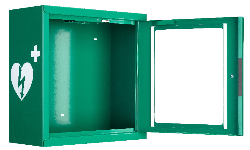 AED Wandkast groen met alarm