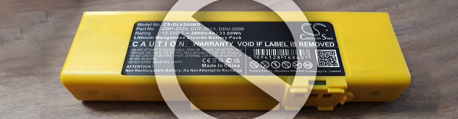 Defibtech waarschuwt voor replica batterijen!