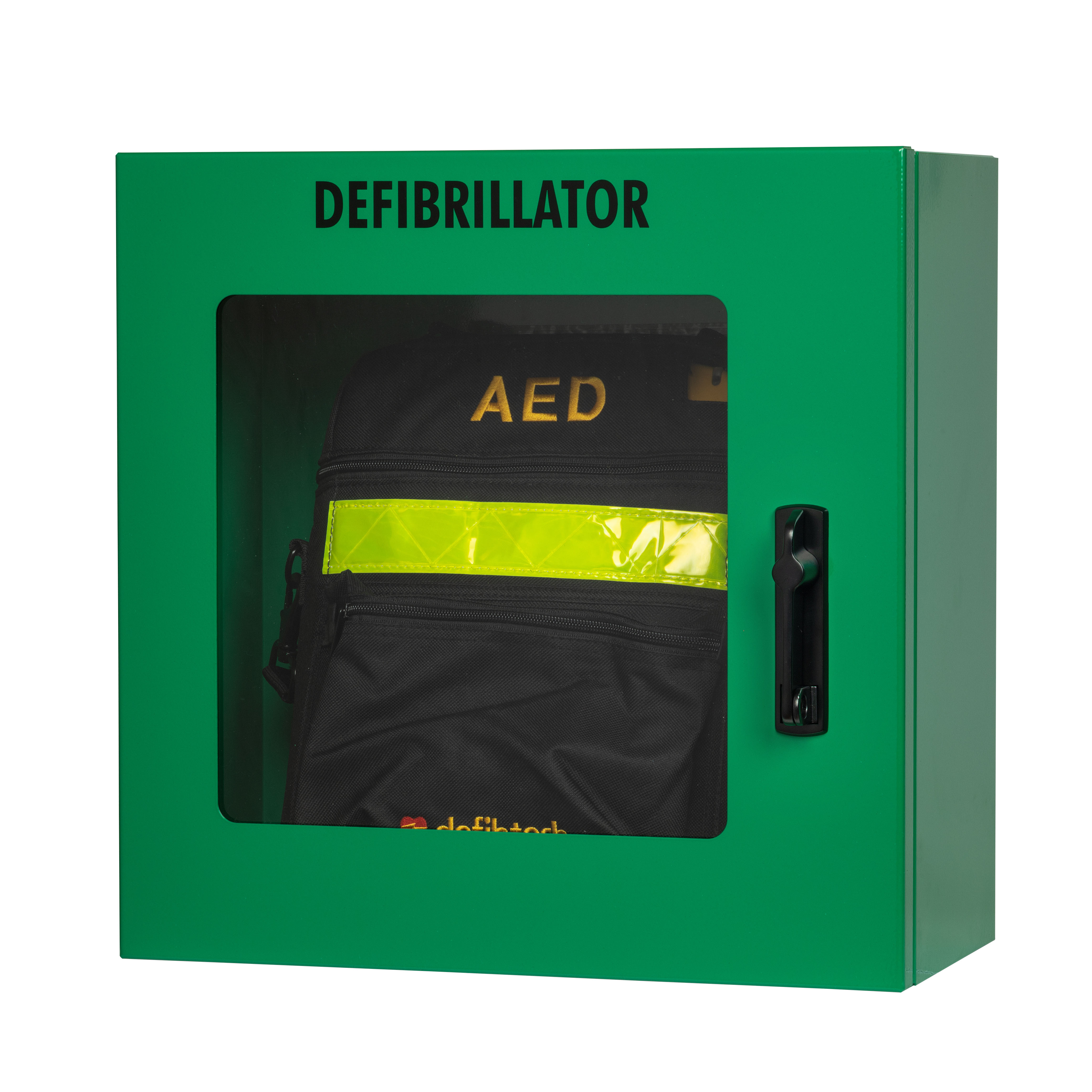 Defibtech AED Wandkast groen met alarm - Binnengebruik
